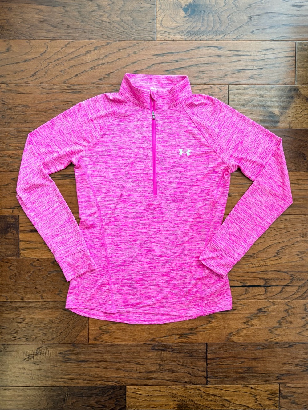 Women’s Hot Pink Under Armour Quarter Zip — Size M